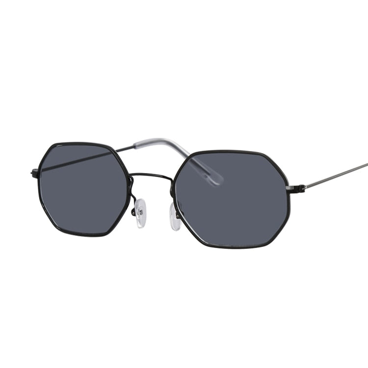 Óculos De Sol Mulher, Designer Metal - Moda Pequena Moldura Quadrada