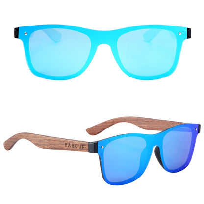 Óculos De Sol De Madeira da Noz Preta UV400 Mulheres/Homens - BARCUR