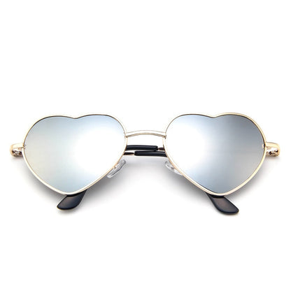 Óculos De Sol Feminino Retro Estilo Coração -  Marca LeonLion 2023 De Luxo Feminino Espelho Vintage