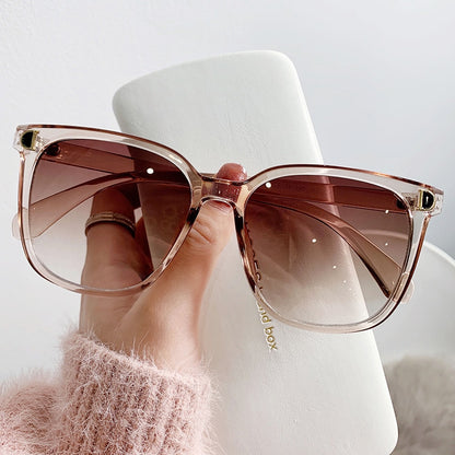 Óculos De Sol Mulher Marca Designer Vintage - Moda Superdimensionada